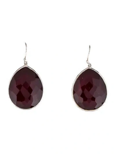 Pre-owned Ippolita Quartz & Mother Of Pearl Triplet Drop Earrings In Multi