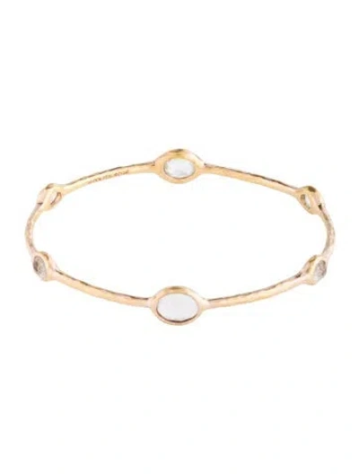 Pre-owned Ippolita Quartz Bangle Bracelet, 7.75" In Multi