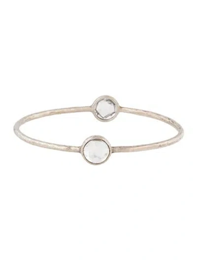 Pre-owned Ippolita Quartz Bangle Bracelet, 8" In Multicolor