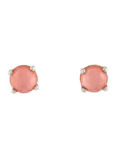 Pre-owned Ippolita Quartz Doublet Stud Earrings In Multi