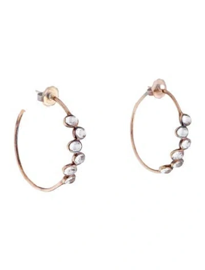 Pre-owned Ippolita Quartz Hoop Earrings In Multi