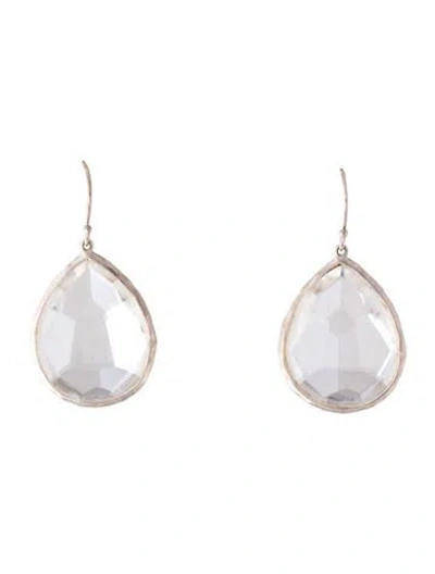Pre-owned Ippolita Quartz Large Teardrop Earrings In Multi