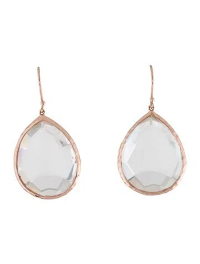Pre-owned Ippolita Quartz Large Teardrop Earrings In Multicolor