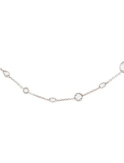 Pre-owned Ippolita Quartz Mixed Cut Short Station Necklace, 18.25" In Multicolor