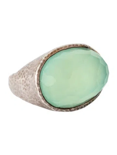 Pre-owned Ippolita Quartz Mother Of Pearl Doublet Cocktail Ring In Multicolor