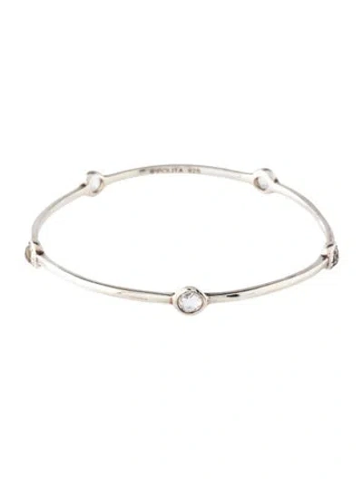 Pre-owned Ippolita Quartz Rock Candy Bangle, 7.75" In Multicolor