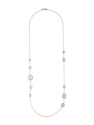 Pre-owned Ippolita Quartz Rock Candy Long Station Necklace, 36" In Multi