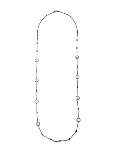 Pre-owned Ippolita Quartz Rock Candy Station Necklace, 38" In Multicolor
