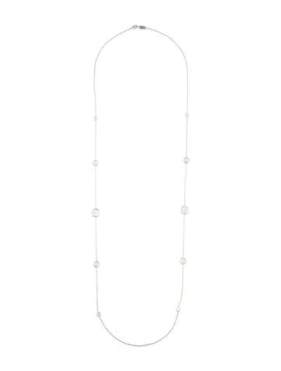 Pre-owned Ippolita Quartz Rock Candy Station Necklace, 38.5" In Multicolor