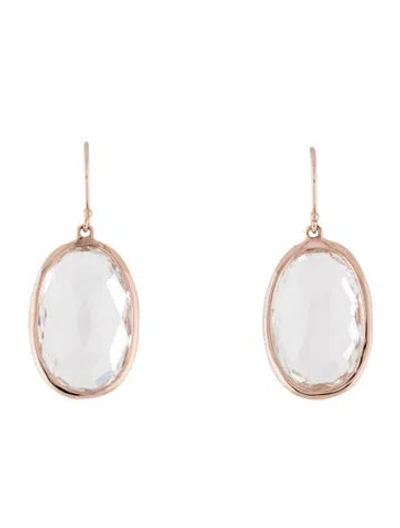 Pre-owned Ippolita Quartz Rosé Drop Earrings In Multicolor