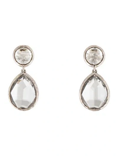 Pre-owned Ippolita Quartz Snowman Drop Earrings In Multi