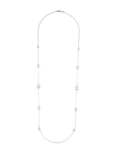 Pre-owned Ippolita Quartz Station Long Necklace, 38" In Multicolor