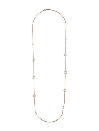 Pre-owned Ippolita Quartz Station Necklace, 39" In Multicolor