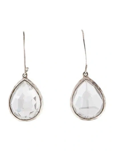 Pre-owned Ippolita Quartz Teardrop Earrings In Multi