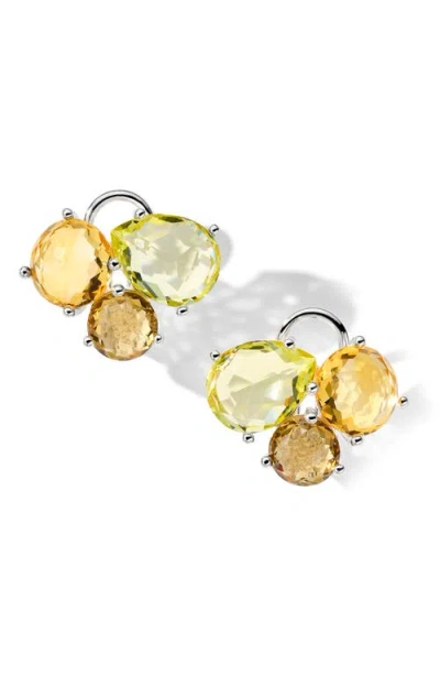 Ippolita Rock Candy Citrine Cluster Stud Earrings In Silver