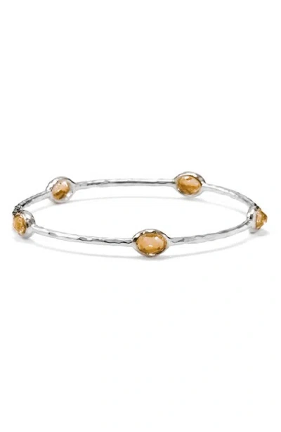 Ippolita Rock Candy Citrine Station Bangle In Cognac Citrine