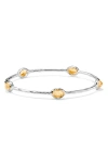 Ippolita Rock Candy Citrine Station Bangle In Honey Citrine