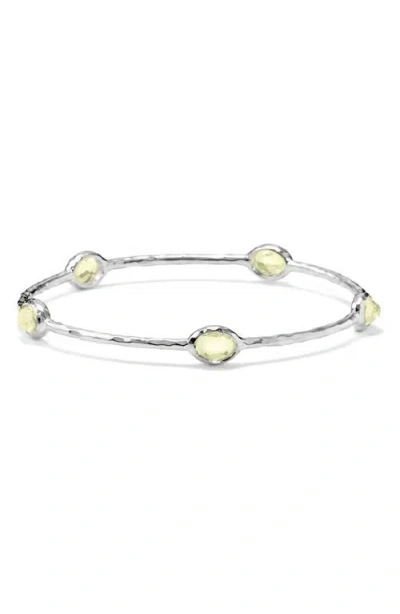 Ippolita Rock Candy Citrine Station Bangle In Lemon Citrine