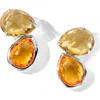 Ippolita Rock Candy Citrine Stud Earrings In Silver