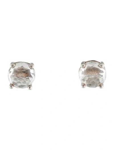 Pre-owned Ippolita Rock Candy Clear Quartz Studs In Multi