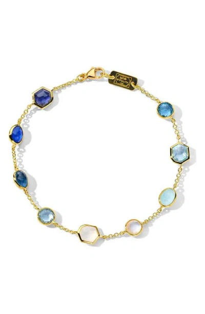 Ippolita Rock Candy Confetti Bracelet In Blue/gold