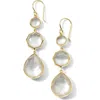 Ippolita Rock Candy Crazy 8's Drop Earrings In Gold/mother-of-pearl