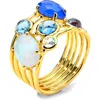 Ippolita 18k Gold Rock Candy Gelato 6-stone Cluster Ring In Alpine In Gold