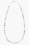 Ippolita Rock Candy Lollipop Station Necklace In Yellow Gold/multi