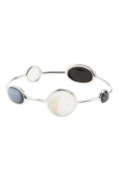 Ippolita Rock Candy Luce Bangle In Silver/blue/black