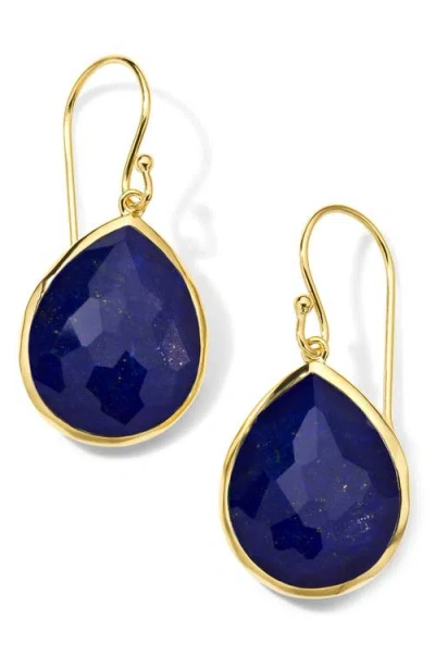 Ippolita 18k Yellow Gold 18k Rock Candy Lapis Doublet Medium Teardrop Earrings