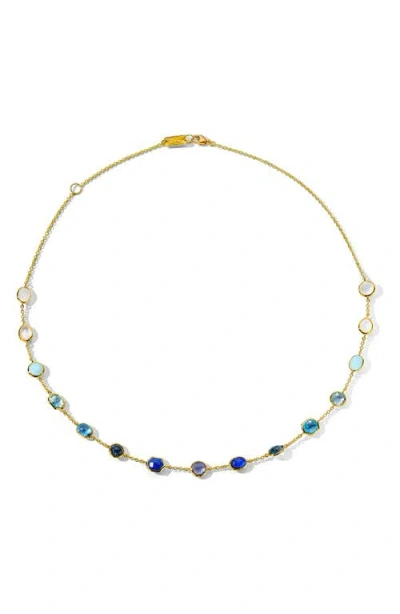 Ippolita Rock Candy Mini Station Necklace In Gold