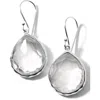 Ippolita Rock Candy® Mini Teardrop Earrings In Silver/clear Quartz