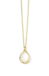 Ippolita 18kt Yellow Gold Rock Candy Medium Teardrop Mother-of-pearl Necklace In Gold