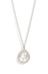 Ippolita Rock Candy® Mini Teardrop Pendant Necklace In Silver