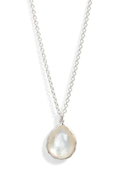 Ippolita Rock Candy® Mini Teardrop Pendant Necklace In Silver