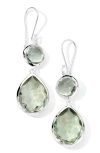 Ippolita Rock Candy® Mini Teardrop Snowman Earrings In Silver