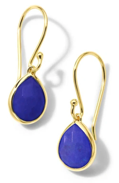 Ippolita Rock Candy Teeny Teardrop Earrings In Lapis