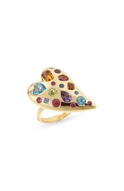 Ippolita Rock Candy Valentina Semiprecious Rainbow Heart Ring