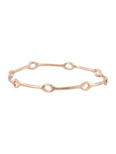 Pre-owned Ippolita Rosè Oval Link Bracelet, 7.75" In Multicolor
