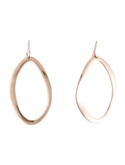Pre-owned Ippolita Rose Oval Wavy Drop Earrings In Multi