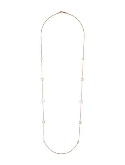 Pre-owned Ippolita Rosé Paillette Lollipop Station Necklace, 37.5" In Multicolor
