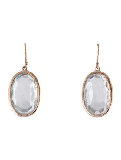 Pre-owned Ippolita Rosé Quartz Drop Earrings In Multi