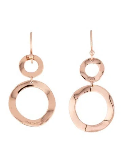 Pre-owned Ippolita Rosé Snowman Drop Earrings In Multicolor