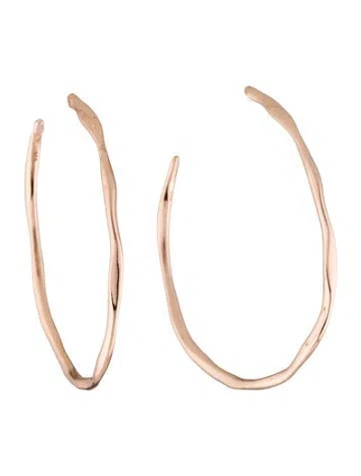 Pre-owned Ippolita Rosé Squiggle Hoop Earrings In Multi