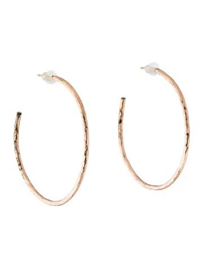 Pre-owned Ippolita Rosé Squiggle Hoop Earrings In Multi