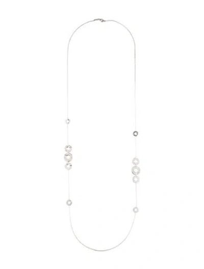 Pre-owned Ippolita Senso Open Disc Station Necklace, 38" In Multi