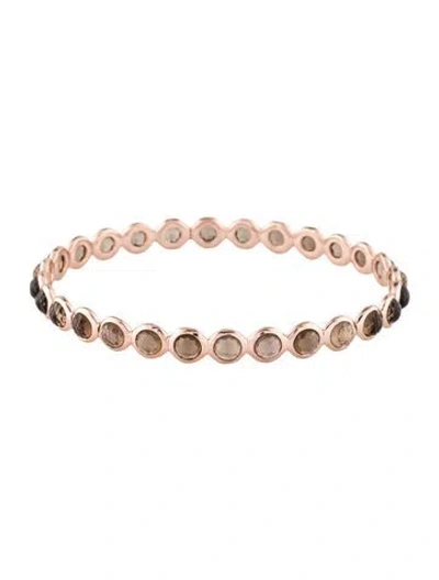 Pre-owned Ippolita Smoky Quartz Mini Lollipop Bangle, 7.75" In Multi