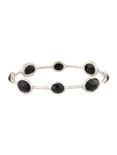 Pre-owned Ippolita Spinel 8-stone Bangle Bracelet, 7.5" In Multi