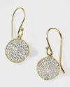 IPPOLITA STARDUST 18K GOLD SMALL FLOWER DISC DIAMOND EARRINGS