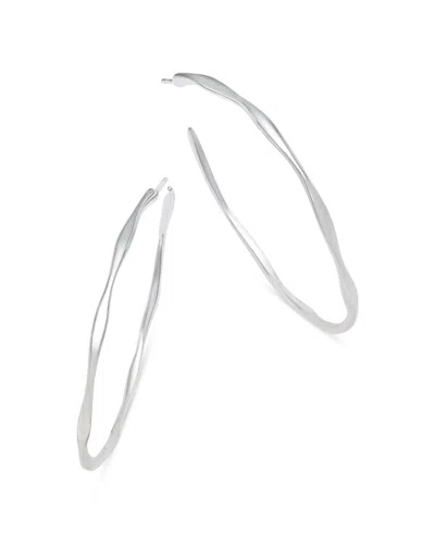 Ippolita Sterling Silver #4 Hoop Earrings In Metallic